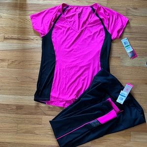 Performance tee  and full length leggings
